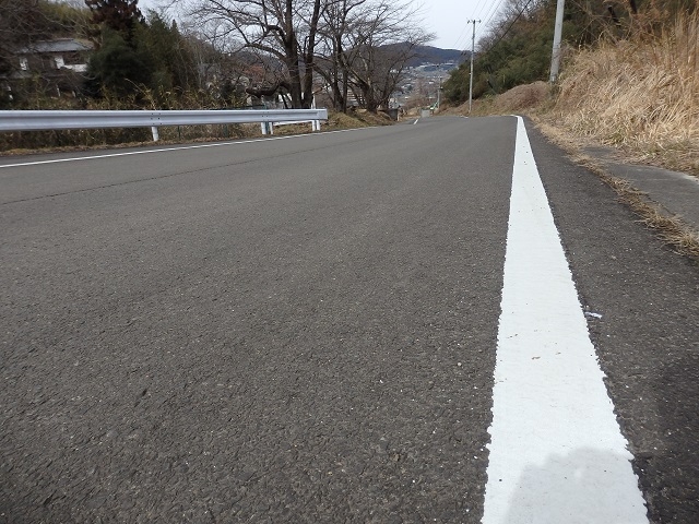 白線工事の確認
