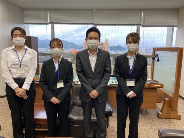 インターン活動 議長との懇談